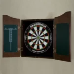 Classic dartboard Cabinet with Razorback Staple Free DartBoard