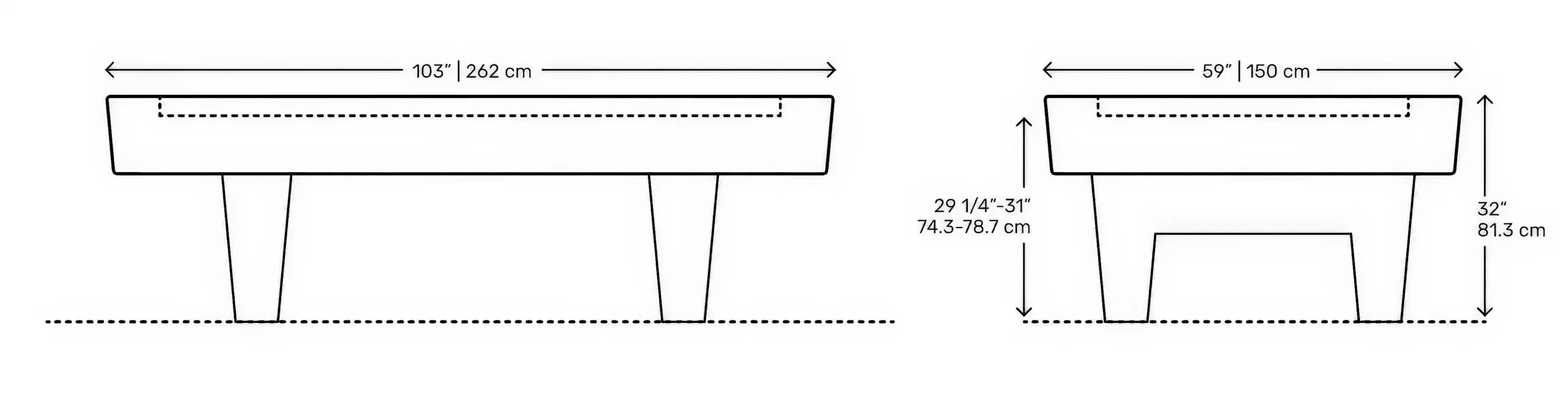 8-Foot Pool Table Fit Measuring 1