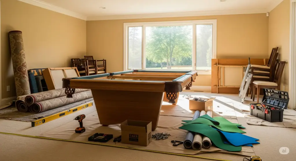 Preparing Your Room for Pool Table Delivery and Installation