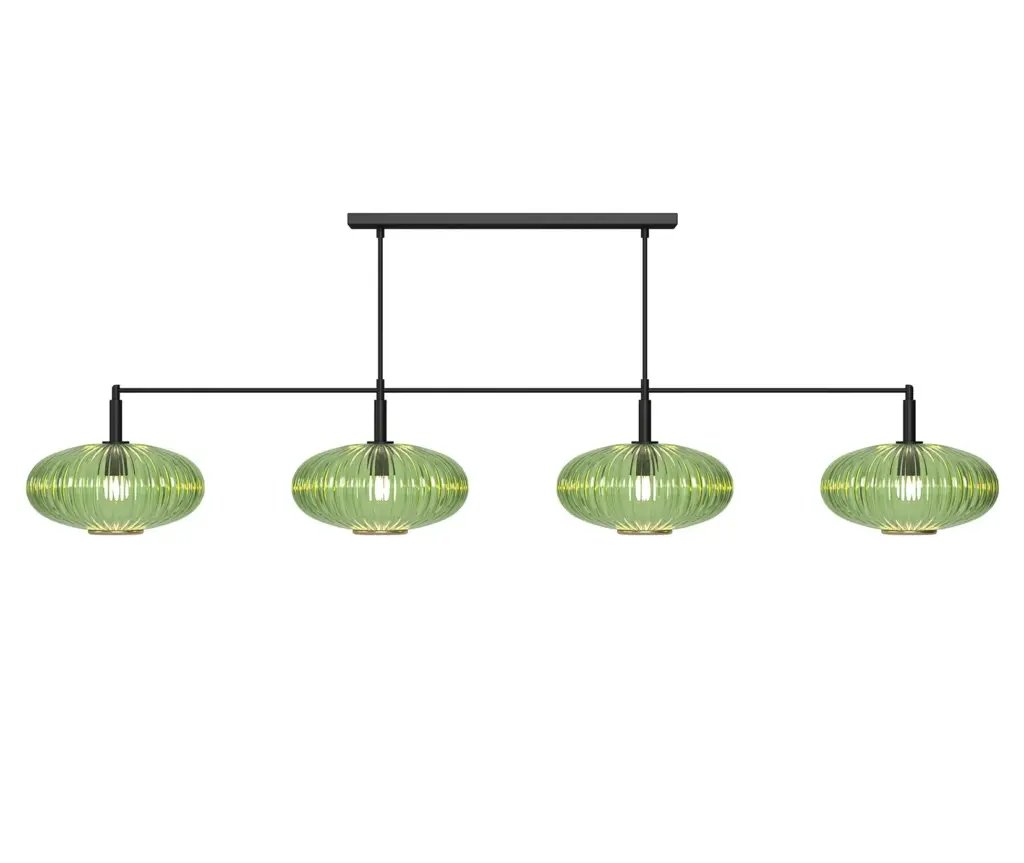 Prohibition 66” Four Glass Shade Pendant