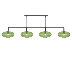 Prohibition 66” Four Glass Shade Pendant